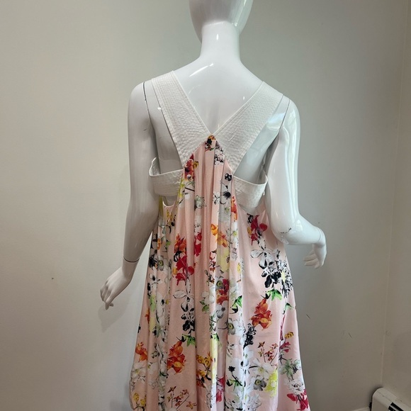 Club Monaco Rosan Floral Silk Tent Summer Dress - Picture 8 of 15